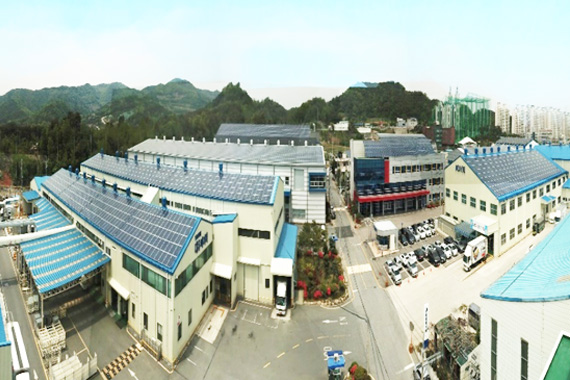 Dayou solar power generator panoramic view (Sochon-dong, Gwangju)